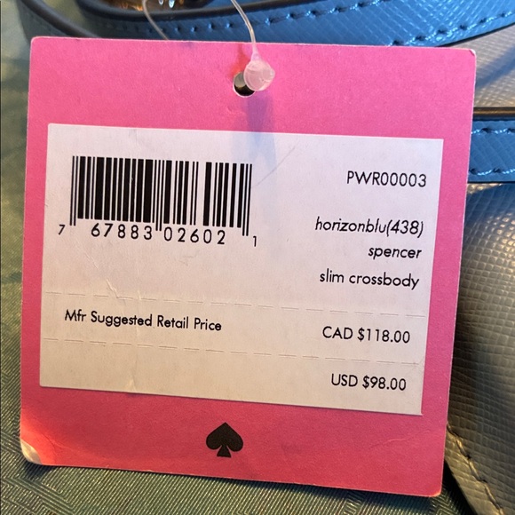 Kate Spade Gray Phone & Card Holder Crossbody Bag w Detachable Strap NWT - Picture 2 of 4